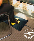 Foot Warmer Portable Heated Rubber Mat For Home Office Garage And Car 135W Energy Saving Warmth, Rugged Waterproof Rubber under desk