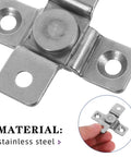 Stainless Steel Two Pack Torque Shaft Hinges With Friction Pivot For Cabinets And Furniture Doors 2 Nm Buffer Damping