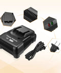 18V Battery Charger For Ridgid Tools, Fast Reliable Charging With R86092 And 18V Hyper Lithium Ion Packs, detailed views