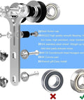 6Ft Barn Door Sliding Track Kit In Stainless Steel Heavy Duty Hardware For Single Wood Door Up To 220 Lbs Y Shape Hanger