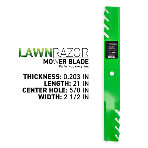 61 Inch Deck Toothed Mower Blade Set for Scag Ferris and Husqvarna, Replaces 48111 482879 1520842 and 539101733, 3 Pack