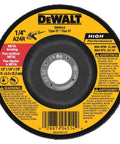 DEWALT DW4514 metal grinding wheel, 4-1/2 in diameter, 1/4 in thick, 7/8 in arbor