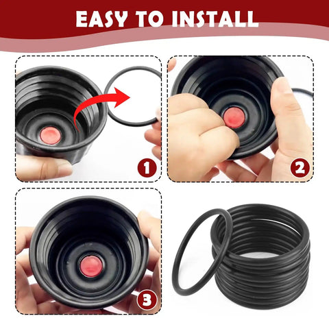 10 Piece Rubber O Ring Kit For Racing Fuel Jugs Sealing And Gasket Set installation steps
