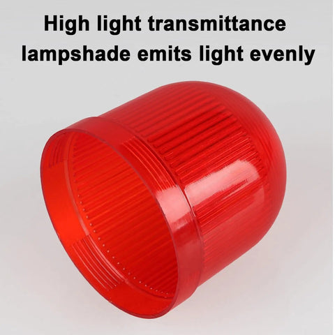Red lampshade for Heavy Duty Sound And Light Alarm Siren With LED Strobe For Factories And Terminals, high light transmittance