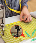 Fish Mouth Sewing Machine Needle Threader Upgraded 2024 Automatic Threading Aid For Fast No Fuss Sewing tool in use on fabric