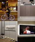 5V USB COB LED Strip Light With 640 LEDs, 6.6Ft IP65 Waterproof, used on bike wheels, kitchen cabinet, shelves, and TV backlighting