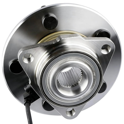 Front Wheel Bearing And Hub Assembly With Five Lugs For 2002 To 2005 Dodge Ram 1500 With ABS Low Runout OE Direct Replacement Hub
