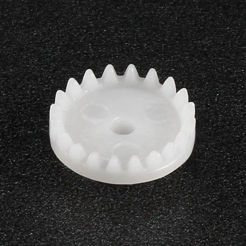 Close-up of a single plastic gear from the 50 Pack Plastic Gears 20 Teeth C202A Reduction Worm Gear Set For RC Cars And Robots.