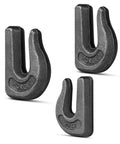 Heavy Duty Three Eighths Inch Grade Seventy Clevis Grab Hooks For Tractor Bucket Weldable Chain Hooks For Pulling And Lifting Rugged Workhorse Forged Steel
