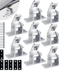 8 Pack Adjustable RV Solar Panel Mounting Brackets with 10 to 60 Degree Tilt, Roof Mount Kit For 400W 500W Solar Panels