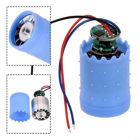 Killer Performance Brushless Dc Electric Motor Pushing Ninety Thousand Rpm For Cnc Ducted Fan Kits with blue silicone casing.