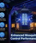 Indoor Outdoor Mosquito Zapper With 368nm Purple Light And 4200V High Voltage Electric Fly Trap In Lighthouse Design