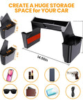 Dimensions of Center Console Gear Shift Side Tray Organizer for Jeep Wrangler JL JLU Gladiator JT with storage examples