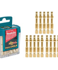 Makita B-60545 Impact Gold T25 Torx 2-inch power bit, 15-pack in blue storage case