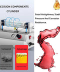 Semi Automatic Paste Bottle Filling Machine Single Head Stainless Steel Liquid Pump with precision components cylinder.