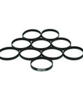 Endless GT2 Timing Belt 260mm Length 130 Teeth 2mm Pitch 9mm Width Pack Of 10 Synchronous Closed Loop Belt displayed in a group
