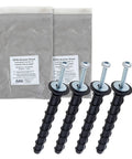 AmAK 4 Asphalt Anchor And Grout Kit For Flush Mount Installations Includes Four Am625 Anchors And Two EPX2 Grout Bags