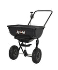 85 Lb Push Lawn And Garden Broadcast Spreader For Seed And Fertilizer, Walk Behind With Easy Cable Control, 10 Inch Pneumatic Wheels
