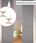 2 Pack Three Quarter Inch Sliding Door Rollers With Four Mounting Screws Silent Hanging Wheels installed on pocket doors