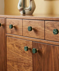 Green Marble Cabinet Knobs 4 Pack With Gold Metal Base Marble Drawer Knobs on wooden cabinet drawers
