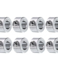 8 Piece Set Screw Shaft Collars For 1/4 Inch Bore 304 Stainless Steel 1/2 Inch Outer Diameter 5/16 Inch Width Axle Collar Clamp