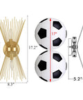 Dimensions of brass vanity light mid century starburst wall sconce with two light modern wall mounted bath fixture