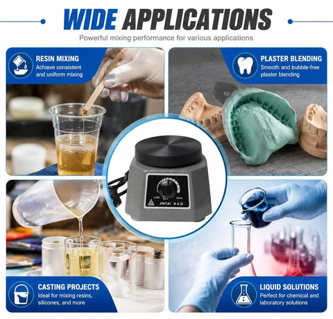 Beast Power 100W Lab Vibrator With Easy Stepless Knob For Bubble Busting In Plaster Epoxy Resin Gypsum Mixing Molds