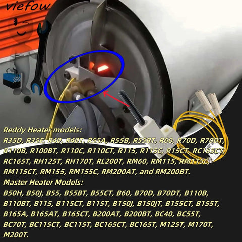 Hot Surface Igniter Replacement For Desa Reddy Master ProCom Dayton John Deere Sears Remington HSI in heater system
