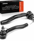Front Outer Tie Rod End Replacement For Honda CR V Civic Del Sol Fit Insight Acura Integra 1992 To 2014 Fixes Uneven Tire Wear On Both Sides For A Smooth Ride Driver And Passenger Side Durable Suspension Repair black metal with boot