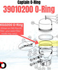 Replacement O Ring For Pentair CCP 320 420 520 Clean And Clear Plus Filters And FNS Plus DE Filters Fits FNSP24 36 48 60 Vertical Grid Filters And Quad Pool And Spa DE Units For Quick Easy Install O 497 Compatible. 39010200 O-ring diagram