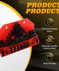Heavy Duty Hold Down Clamp Kit For Milling CNC, 58 Pcs, Fits 7/16 T-Slot And 3/8-16 Studs, Steel Construction in red case