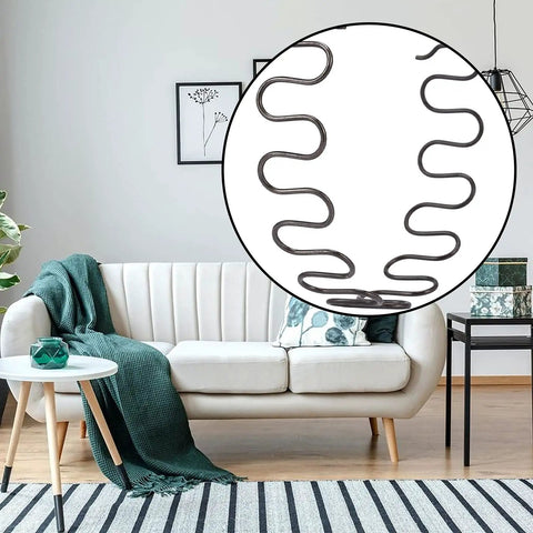 20 Inch Sofa Replacement Springs With 8 Heavy Duty S Clips And A Durable Back Bend Design For Quick Furniture Repair upgrade view on couch.