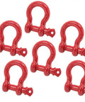 Anchor Shackle Forged Carbon Steel With Alloy Screw Pin Five Eighths Inch Beefy Heavy Duty D Ring Pack of Ten