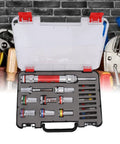 Dope And Heavy Duty 17 Piece Drill Bit And Impact Driver Kit Made From Tough Alloy Steel For Super Fast Changing Hex Sockets And Extensions On Metal Wood Or Plastic Jobs, 17-piece case