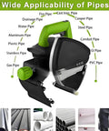 Professional Grade Heavy Duty Electric Pipe Cutter With Automatic Tube Cutting Machine And 5 Adjustable Speed Settings For Slick Plumbing And Metal Fabrication Up To 400Mm showing wide applicability for various pipe types.