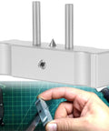 Sixcow aluminum self-centering doweling jig with dual posts and center-scribe cone for marking centerlines