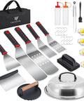 28 Piece Griddle Gear Kit For Blackstone Flat Top Grill Spatulas Scraper with accessories and carrying bag