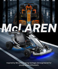 Licensed McLaren 48V Go Kart For Ages 14 And Up Dual 750W Brushless Motors Up To 15 MPH Pro Grade Drift Tires Silver Finish