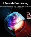 Portable Ceramic Space Heater 1000W 800W With Quick Heat In 2 Seconds, Super Quiet 50dB Desk Heater For Office Or Home