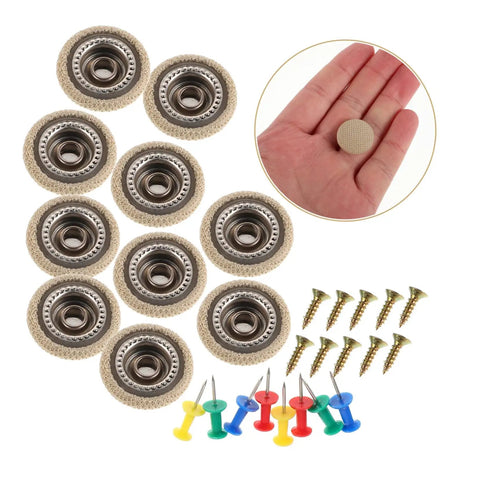 10 Piece Car Roof Headliner Repair Kit With Snap Rivets And Retainers For Quick Fixes, including rivets, screws, thumb tacks