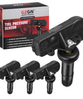 4 Pack Pre Programmed 433MHz TPMS Sensors For Chrysler Dodge Jeep Ram Fiat Tire Pressure Monitoring Sensor Kit Plug N Play, black