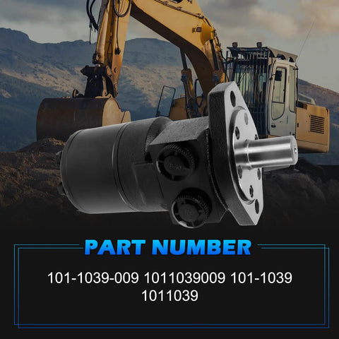 Heavy-Duty Hydraulic Motor For Eaton Char-Lynn H Series 101-1039-009 with excavator in background