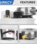 Straight Fire Electric Fuel Pump Module Assembly With Integrated Pressure Sensor for Dodge Ram 1500 2500 3500 close-up view of top features.