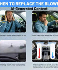 When to replace HVAC blower motor indicators: noise, odor, fog, and weak airflow in Chevy vehicles.