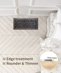 Heavy Duty Floor Register Walkable Airflow Floor Vent Cover 4x12 Inches Oil Rubbed Bronze Neoclassical Design