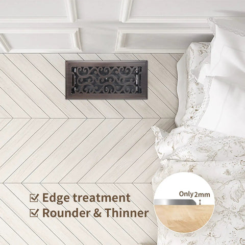 Heavy Duty Floor Register Walkable Airflow Floor Vent Cover 4x12 Inches Oil Rubbed Bronze Neoclassical Design