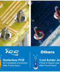 Comparison of solderless PCB for Slim CAT6 Keystone Jack with 180 Degree Punch Down For Wall Plate Or Patch Panel RJ45 UL Listed PoE Plus Plus TAA Compliant White 25 Pack