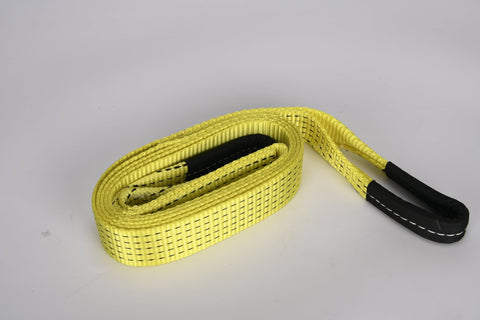 Two Pack 6 Ft Lifting Sling Straps 2 Inch Wide Heavy Duty Lift Rigging Straps Tree Saver Recovery Securing Webbing for trailer hoist use