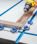 Long Stop for T Track System Heavy Duty Stop Block Accessory for woodworking jigs sleds router tables, securing piece during drilling