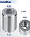 Drive Screw Coupler For Garage Door Opener, Heavy Duty Aluminum Replacement, Drop In Fit For Screw Drive Rails dimensions